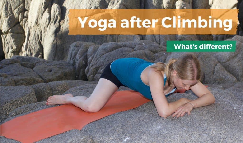 yoga after climbing frog pose